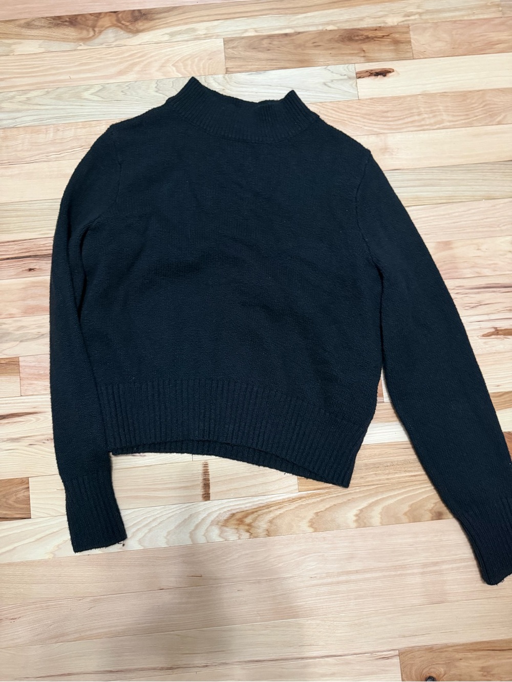 American Eagle Outfitters Black Mock Neck Sweater